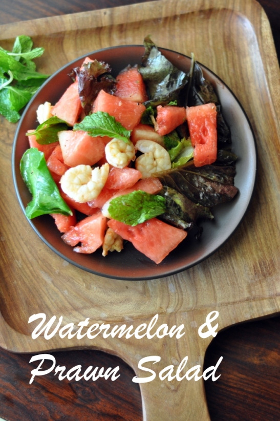 Watermelon Prawn Salad 